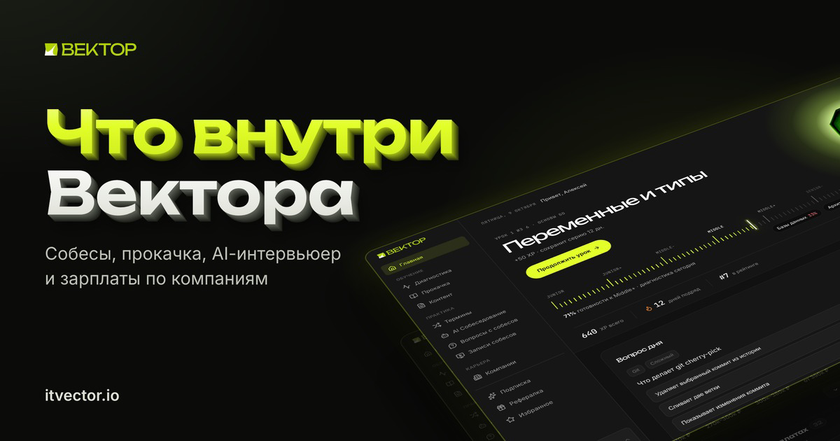 Обложка статьи Что внутри Вектора. Обзор платформы для Go-разработчиков со скриншотами